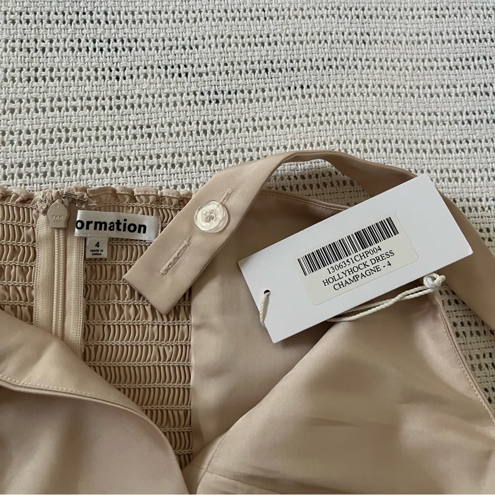 Reformation Hollyhock Dress in Champagne - Picture 11 of 13